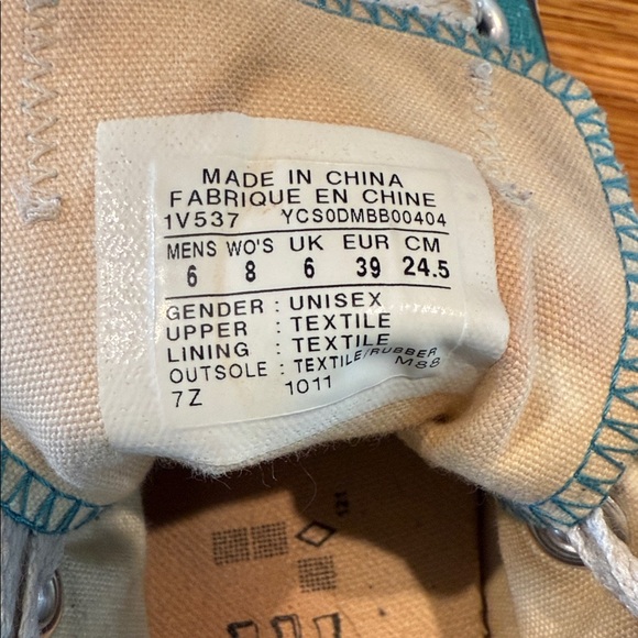 Converse All Star Teal Sneakers - Picture 6 of 6